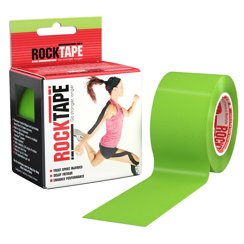 Кинезио тейп Rocktape 5см х 5м лайм.