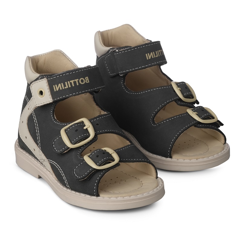 Сандалии Bottilini для мальчиков SO-090(29) темно-серые.